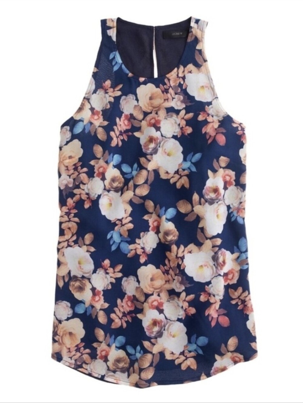 J Crew Floral Racerback Top Circa 2012
